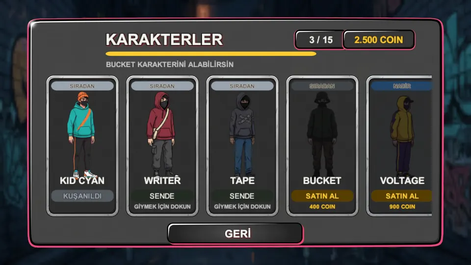 Karakter mağazası