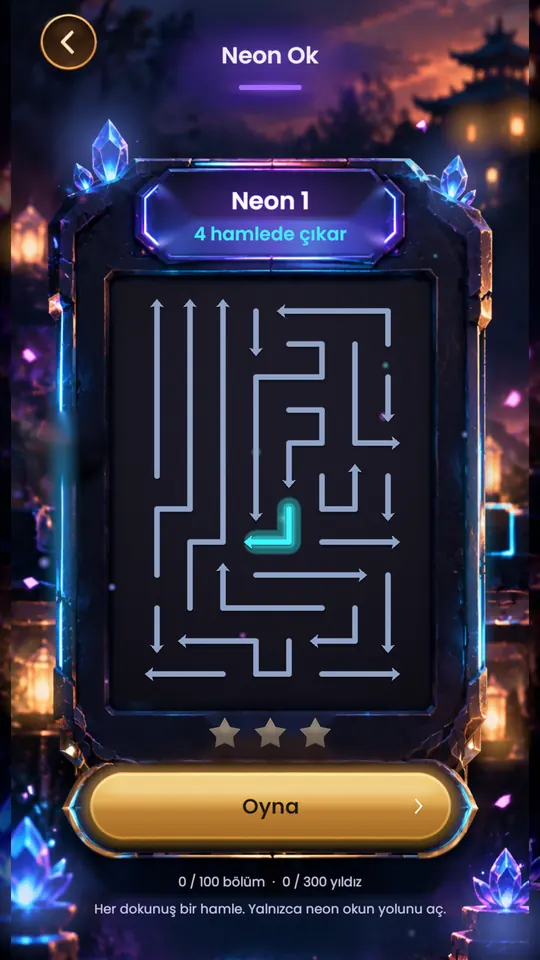 Ok Bulmaca: Neon Ok